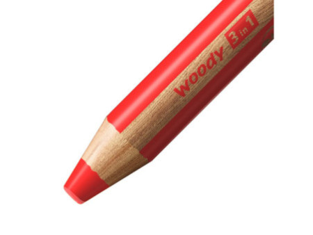 STABILO Crayon multitalent woody 3 en 1, pack écolier de 76