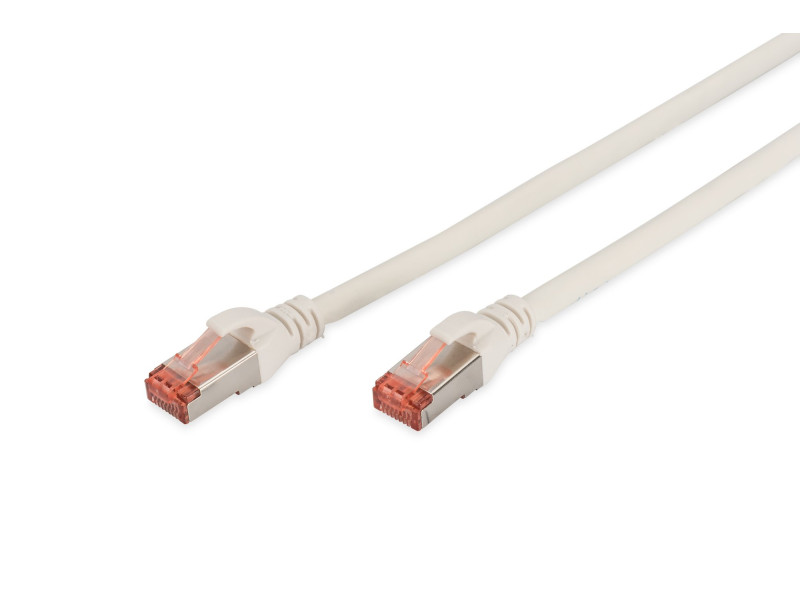 DIGITUS Câble de brassage, Cat. 6, S/FTP, LSZH, 3,0 m, blanc