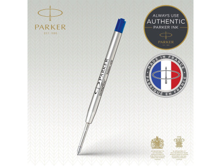 PARKER Recharge pour stylo QUINKflow, M, blister, bleu