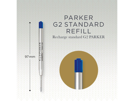 PARKER Recharge pour stylo QUINKflow, M, blister, bleu