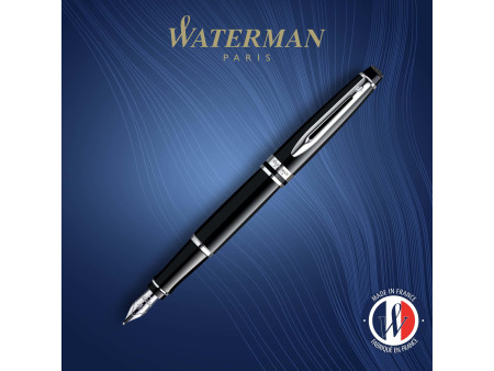 WATERMAN Stylo plume Expert Laque Noire C.T.