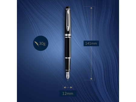 WATERMAN Stylo plume Expert Laque Noire C.T.