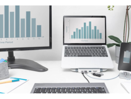 DIGITUS Support pour ordinateur portable avec station
