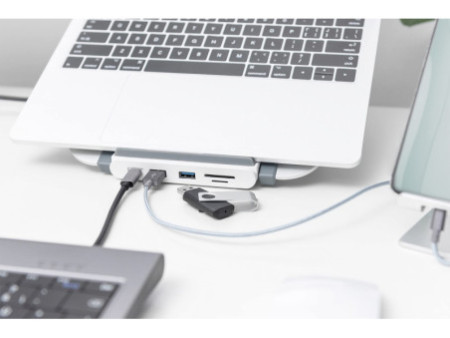 DIGITUS Support pour ordinateur portable avec station