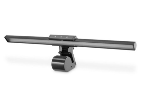 DIGITUS Lampe LED avec pince de fixation et port USB, noir