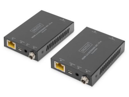 DIGITUS Kit d'extension HDMI, 4K/60Hz, 70 m, noir