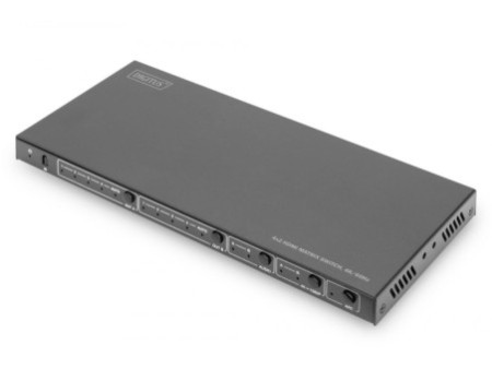 DIGITUS Commutateur matriciel HDMI 4x2, 4K/60Hz, noir