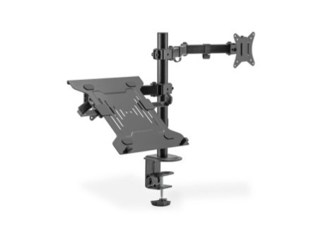 DIGITUS Support universel pour écran et laptop, noir