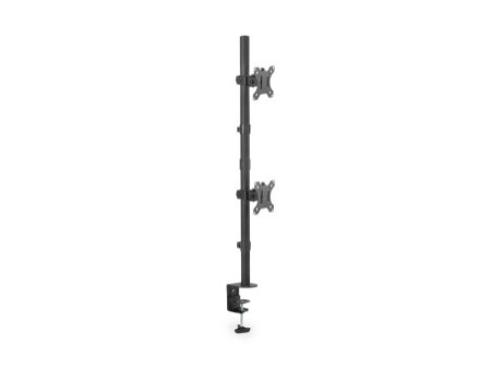 DIGITUS Support double écran universel, vertical, noir