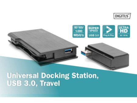 DIGITUS Station d'accueil universelle USB 3.0, 7 ports
