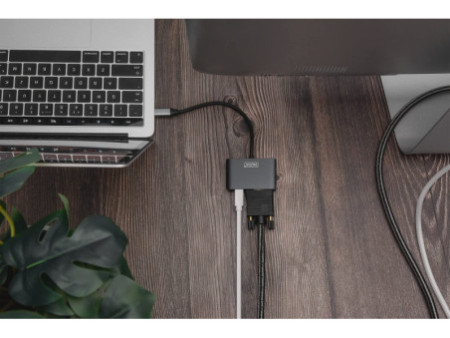 DIGITUS Adaptateur graphique USB-C 4K 2en1 Mini DisplayPort