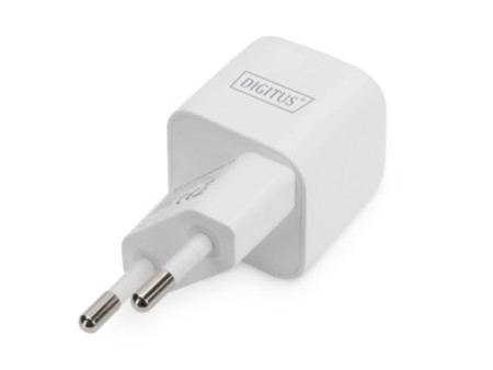 DIGITUS Mini Adaptateur de charge USB-C, 20 watts, blanc