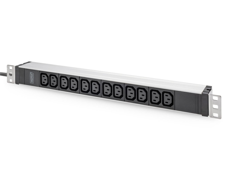 DIGITUS Multiprise 19', 12 prises, 1 U