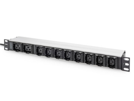 DIGITUS Multiprise 19', 10 prises, 1 U