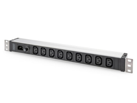 DIGITUS Multiprise 19', 9 prises, 1 U