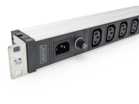 DIGITUS Multiprise 19', 9 prises, 1 U