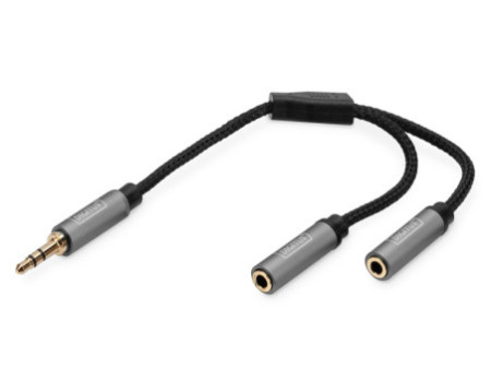 DIGITUS Répartiteur audio, jack mâle 3,5 mm -