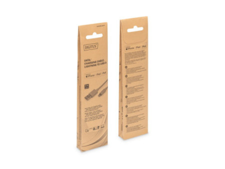 DIGITUS Câble de données/charge Lightning Apple, USB-A