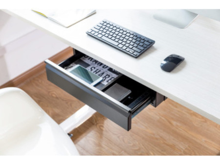 DIGITUS Tiroir de bureau, noir-mat