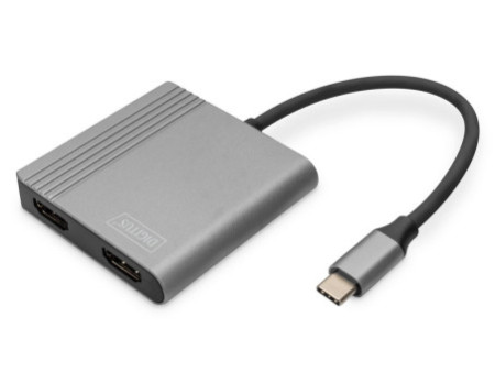 DIGITUS Adaptateur graphique, USB-C - HDMI 2-en-1