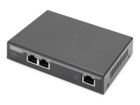 DIGITUS Extenseur intérieur Gigabit 4PPoE, 2 ports, 802.3at
