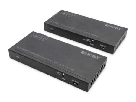 DIGITUS Kit d'extension KVM HDMI 4K HD BaseT, 150 m