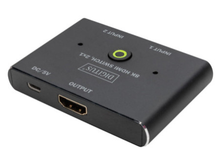 DIGITUS Commutateur HDMI 8K, 2x1, noir