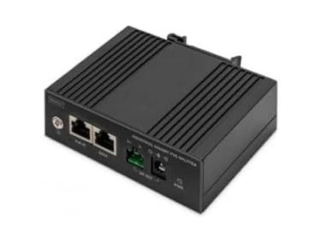 DIGITUS Répartiteur industriel PoE Gigabit Ethernet, 60 W