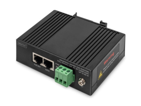 DIGITUS Injecteur industriel PoE Gigabit Ethernet