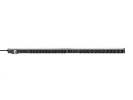 DIGITUS Bloc multiprise appareils froids 19', 28 ports, noir