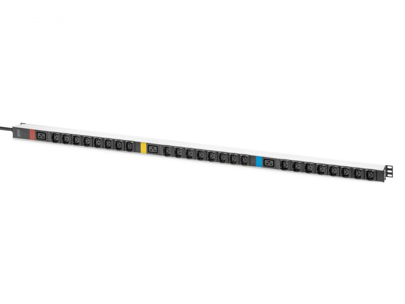 DIGITUS Bloc multiprise appareils froids 19', 27 ports, noir