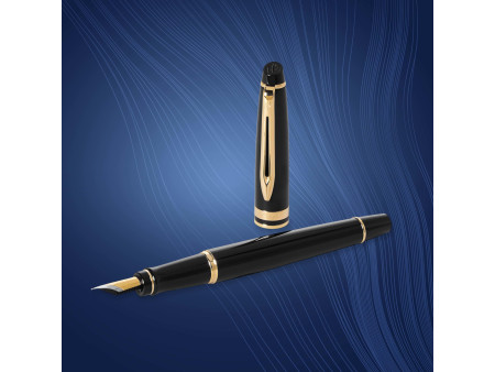 WATERMAN Stylo plume Expert, Laque Noire G.T., tracé: M