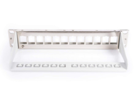 DIGITUS Panneau de brassage modulaire 10', 12 ports, gris