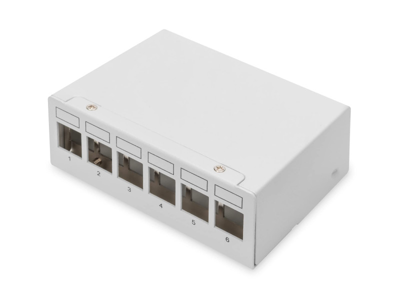 DIGITUS Panneau de brassage modulaire Desktop, 6 ports