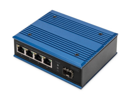 DIGITUS Commutateur industriel Gigabit Ethernet PoE Switch