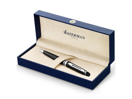 WATERMAN Stylo à bille Expert, Laque Noire C.T.