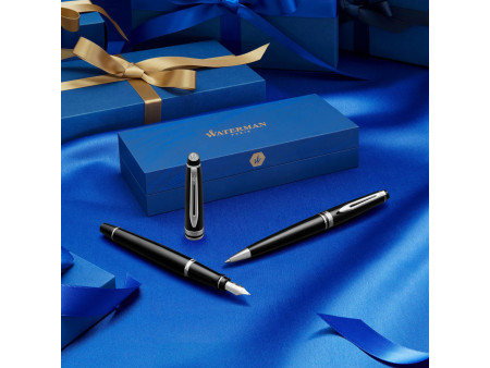 WATERMAN Stylo à bille Expert, Laque Noire C.T.