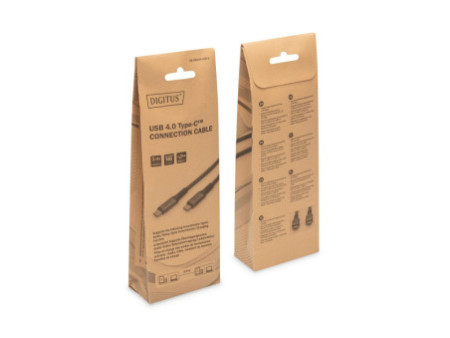 DIGITUS Câble de raccordement USB 4.0, USB-C - USB-C, 3,0 m