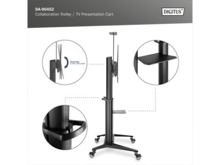 DIGITUS Chariot de présentation TV