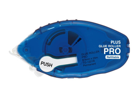 PLUS JAPAN Roller de colle Pro TG-1221, 8,4 mm x 20 m, bleu