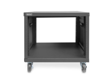 DIGITUS Monture universelle 19', avec roulettes, 8 U, noir