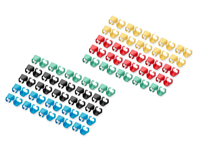 DIGITUS Clip de couleur pour câble patch, assorti