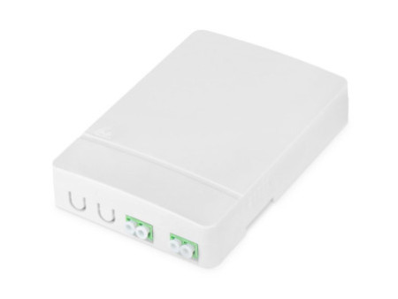 DIGITUS Boîtier FTTH, 2x LC/APC DX femelle, blanc