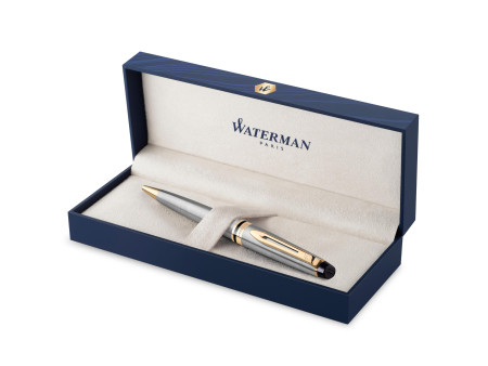 WATERMAN Stylo à bille Expert, Métallique G.C.