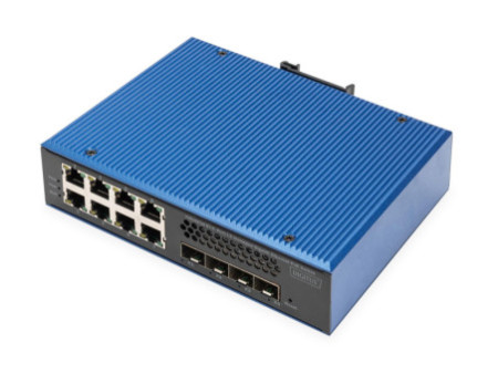 DIGITUS Switch industriel PoE Gigabit Ethernet manageable L3