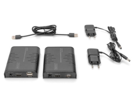 DIGITUS Kit extenseur HDMI KVM IP, Full HD, 120 m