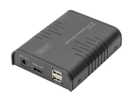 DIGITUS Extenseur récepteur HDMI KVM IP, Full HD