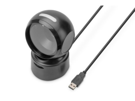 DIGITUS Lecteur de code-barres 1D/2D USB, noir