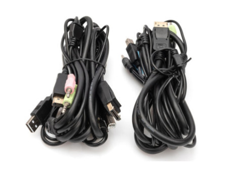 DIGITUS Switch KVM, 2x1, noir