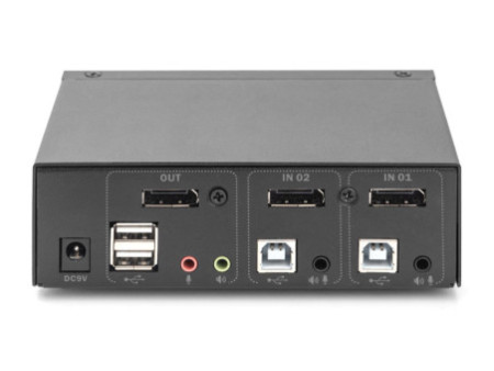 DIGITUS Switch KVM, 2x1, noir